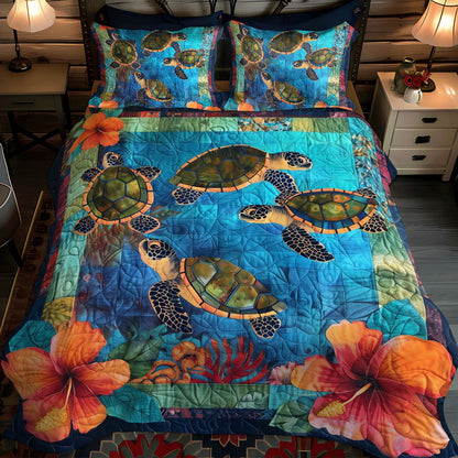 Ocean Serenity 3-Piece Quilted Bedding Set NCU0TL762