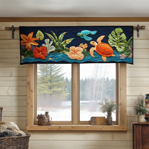 Ocean Serenity Quilted Valance NCU0NT4477