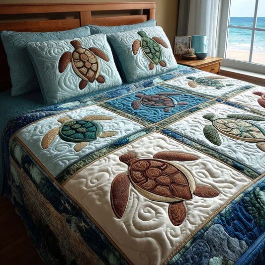 Ocean Spirit 3-Piece Quilted Bedding Set NCU0NT11713