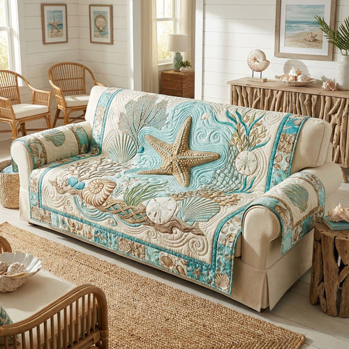 Ocean Star Garden Quilted Sofa Cover NCU0PT11792