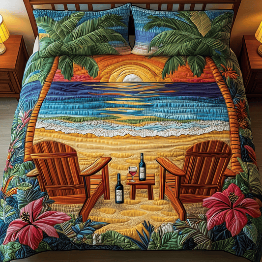 Ocean Sunset Quilted Bedding Set NCU0TH2658