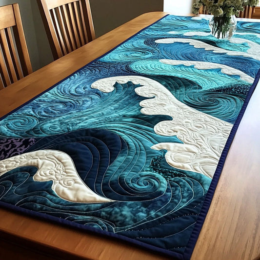 Ocean Surge Quilted Table Runner NCU0NT5131