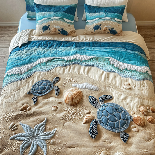 Ocean Traveler 3-Piece Quilted Bedding Set NCU0DK7308