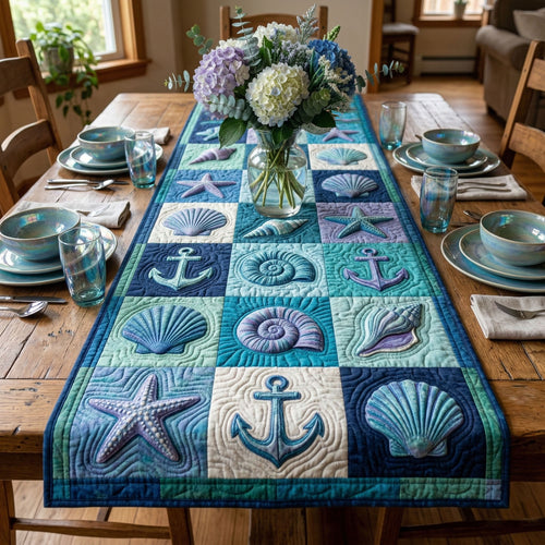 Ocean Treasures Quilted Table Runner NCU0NT12498
