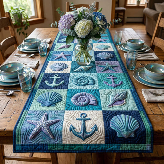 Ocean Treasures Quilted Table Runner NCU0NT12498