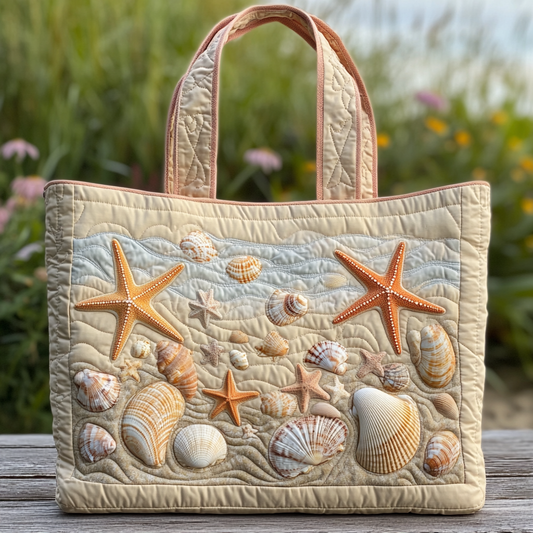 Ocean Treasures Quilted Tote Bag NCU0DK9553