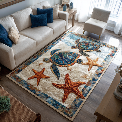 Ocean Turtle Area Rug NCU0DK10156