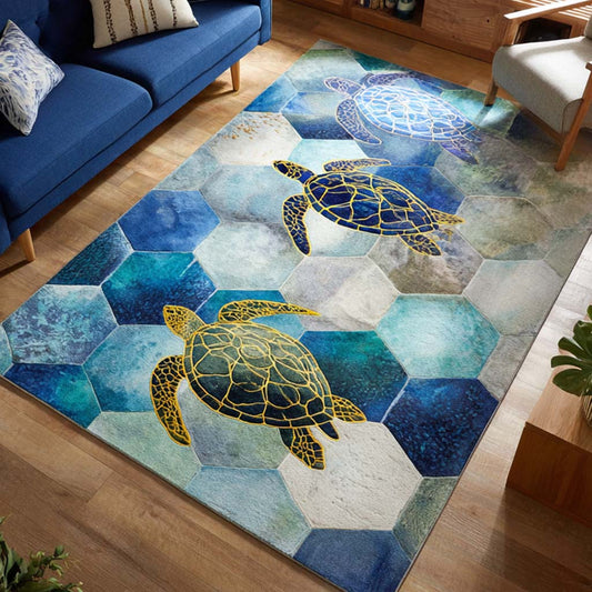 Ocean Turtle Area Rug NCU0NT10059