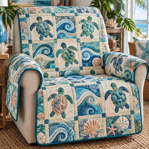 Ocean Turtle Collection Quilted Sofa Cover NCU0DV10441