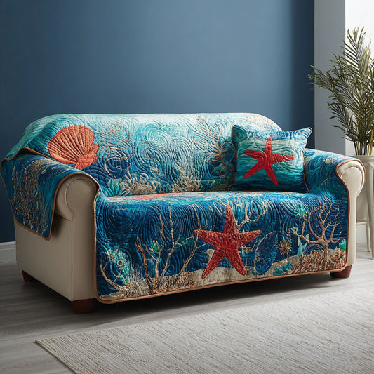 Ocean View Quilted Sofa Cover NCU0DK11650