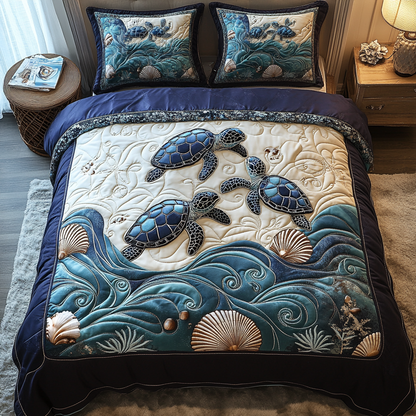 Ocean Voyager 3-Piece Quilted Bedding Set NCU0DV3516