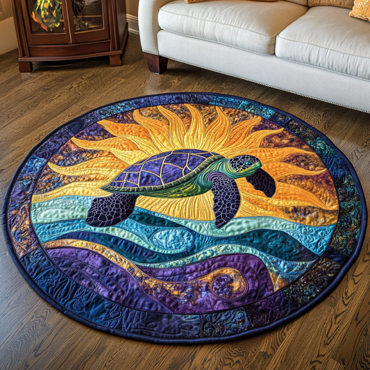 Ocean Voyager Quilted Round Mat NCU0DK5279
