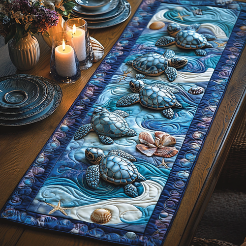Ocean Voyager Quilted Table Runner NCU0DV3505