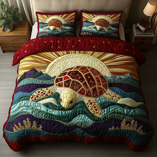 Ocean Wanderer 3-Piece Quilted Bedding Set NCU0DK4021