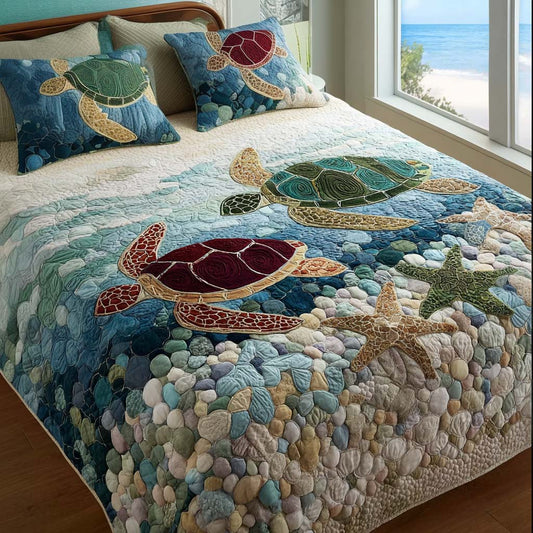 Ocean Wanderer 3-Piece Quilted Bedding Set NCU0NT11714