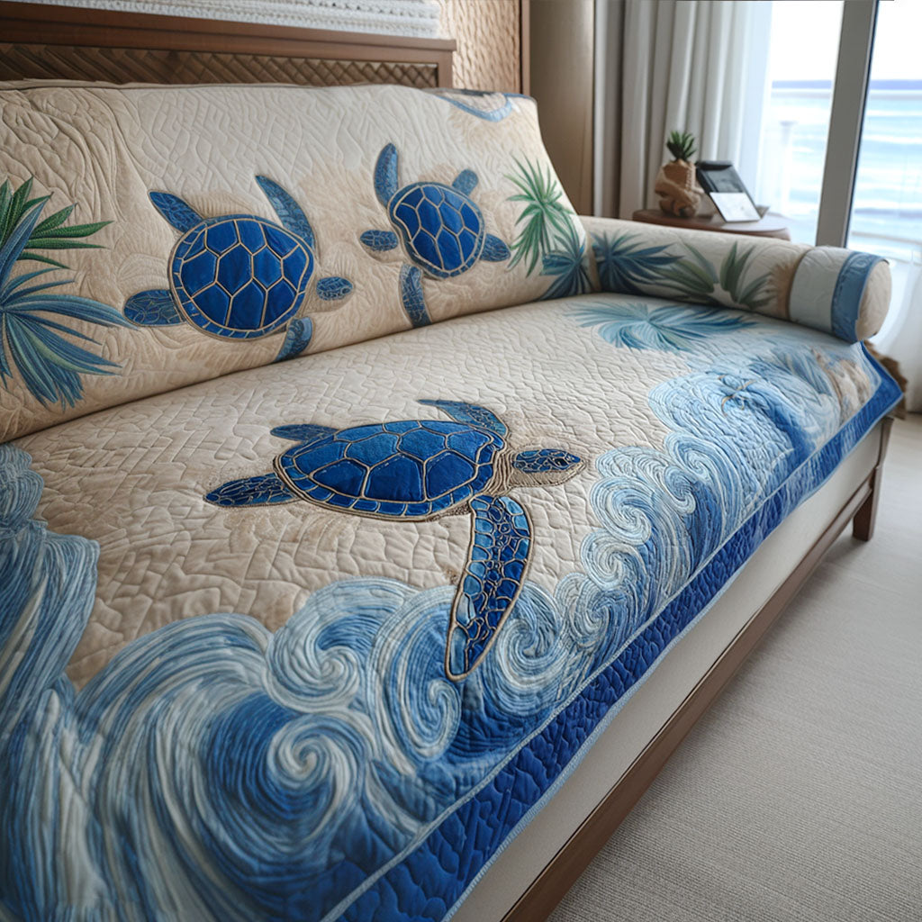 Ocean Wanderer Quilted Sofa Cover NCU0PT9692
