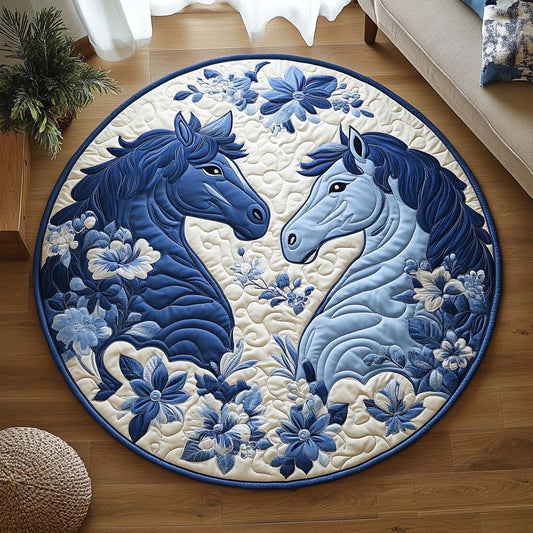 Ocean Whisper Duo Quilted Round Mat NCU0XD250