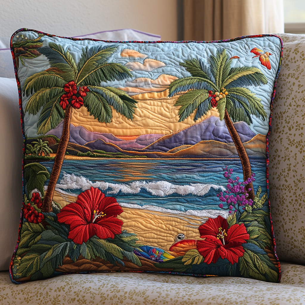Ocean Whisper Quilted Pillow Case NCU0DV4398