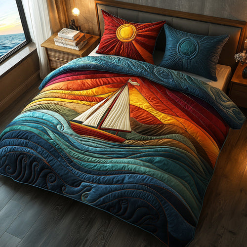 Ocean Whispers 3-Piece Quilted Bedding Set NCU0DV6830