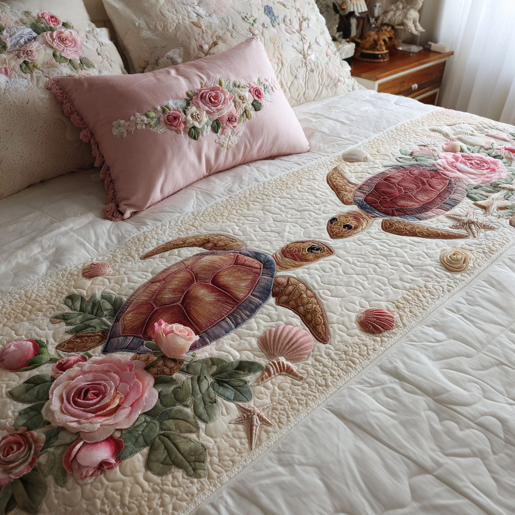 Ocean Whispers Quilted Bed Runner NCU0PT10849