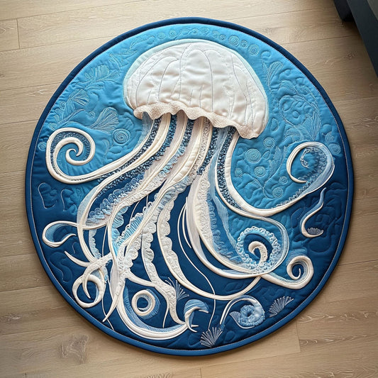 Ocean Whispers Quilted Round Mat NCU0NT4841