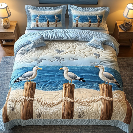 Ocean Wings 3-Piece Quilted Bedding Set NCU0DK6807