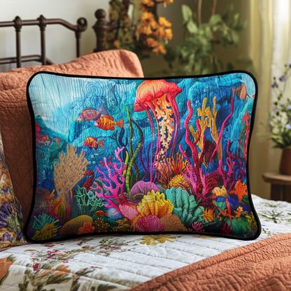 Ocean's Embrace Quilted Bedding Pillow Case NCU0DK4662