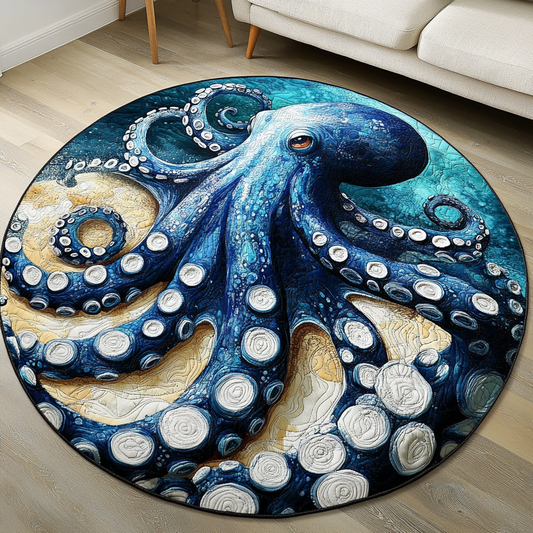Oceanic Octopus Round Carpet NCU0DK10859