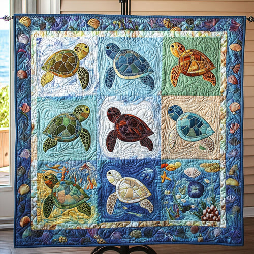 Oceanic Wonders Quilted Blanket NCU0PT4531