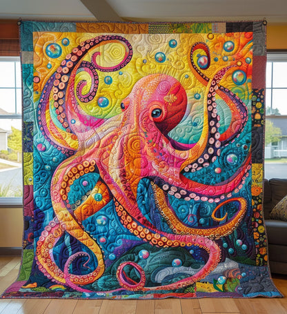 Octopus Odyssey Quilted Blanket NCU0PT325