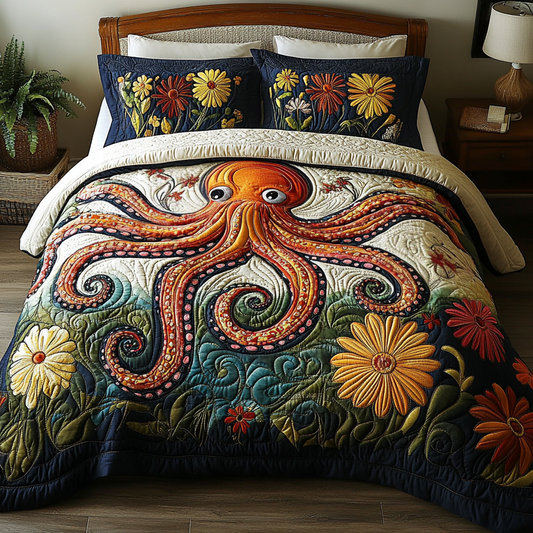 Octopus Soul Quilted Bedding Set NCU0DV5171