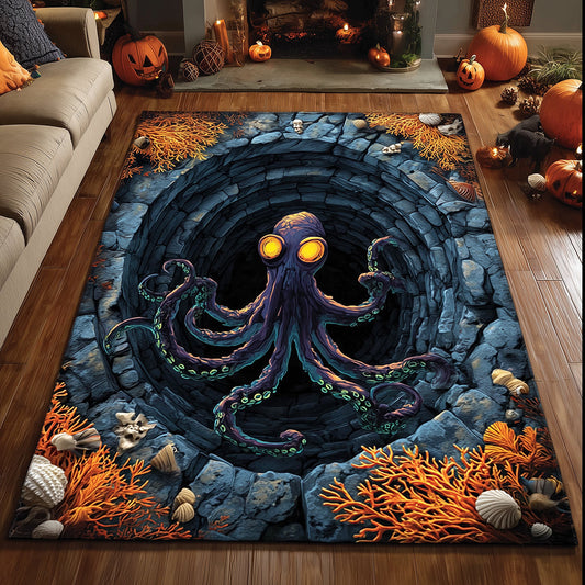 Octopus Coral Crypt Area Rug NCU0TH3342