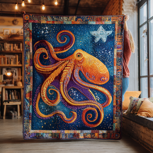 Octopus Harmony Quilted Blanket NCU0DK8584