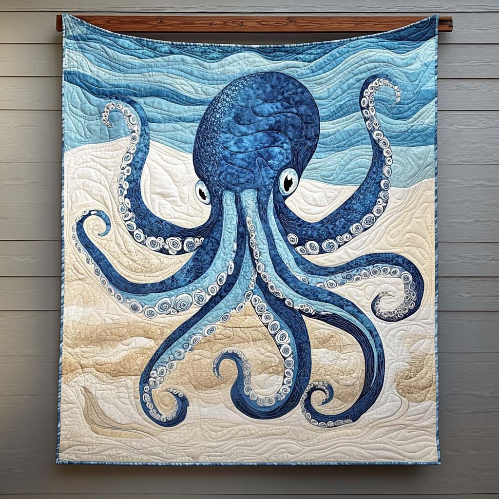 Octopus Odyssey Quilted Blanket NCU0NT735