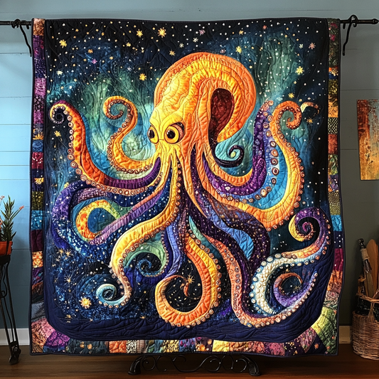 Octopus Wonderland Quilted Blanket NCU0DK8581