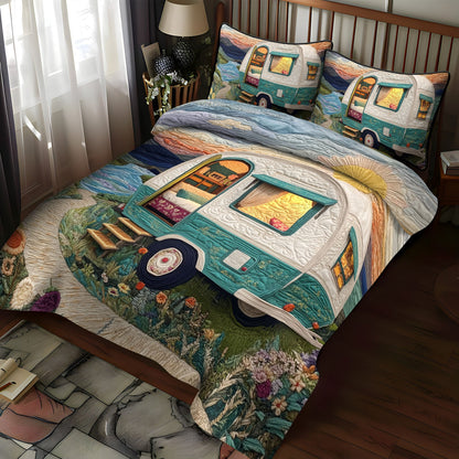 Off the Beaten Path 3-Piece Quilted Bedding Set NCU0PT6084