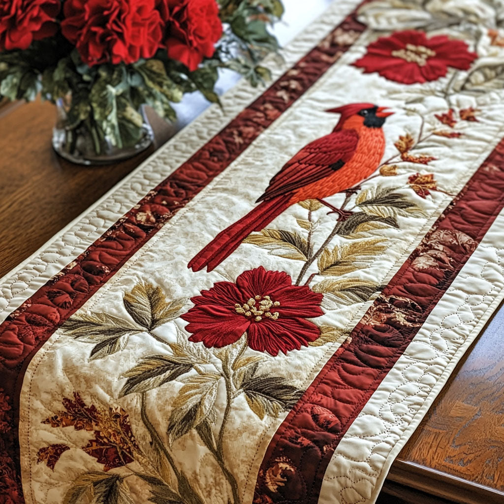 Ohio Red Legacy Quilted Table Runner NCU0PT6196