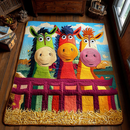Old Fence Ponnies Area Rug NCU0PT11120