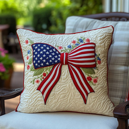 Old Glory Blooms Quilted Pillow Case NCU0PT7234