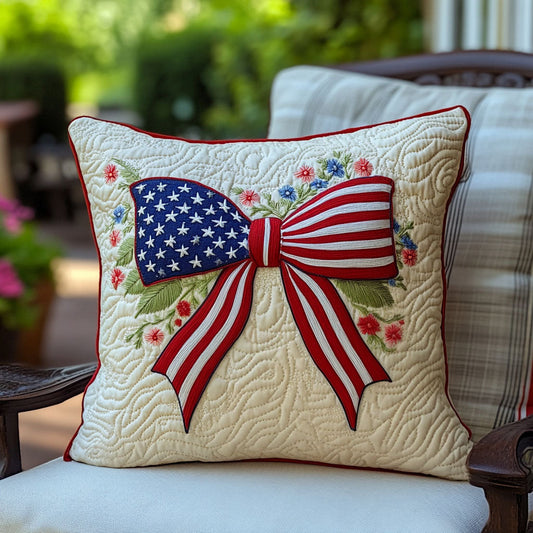 Old Glory Blooms Quilted Pillow Case NCU0PT7234