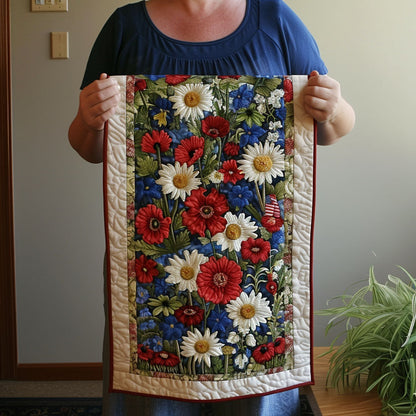 Old Glory Charm Quilted Table Runner NCU0PT4819