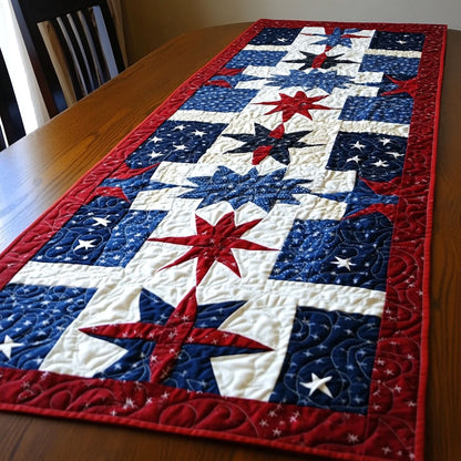 Old Glory Elegance Quilted Table Runner NCU0PT4844