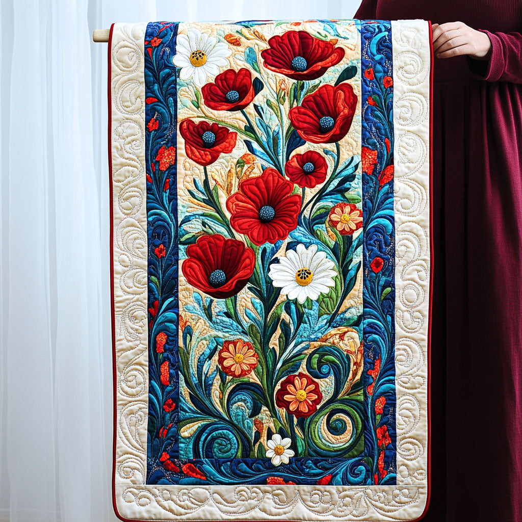 Old Glory Tribute Quilted Table Runner NCU0PT4339