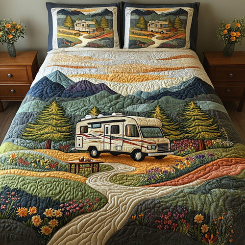 On the Go 3-Piece Quilted Bedding Set NCU0PT6348