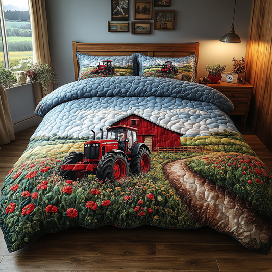 Open Fields 3-Piece Quilted Bedding Set NCU0DK6648