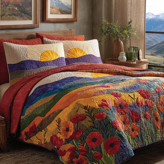 Open Fields 3-Piece Quilted Bedding Set NCU0DV9277