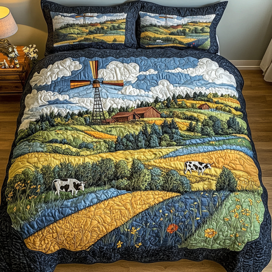 Open Meadows Quilted Bedding Set NCU0DK6841