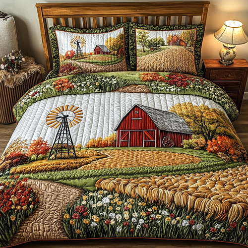 Open Pastures 3-Piece Quilted Bedding Set NCU0DK6687