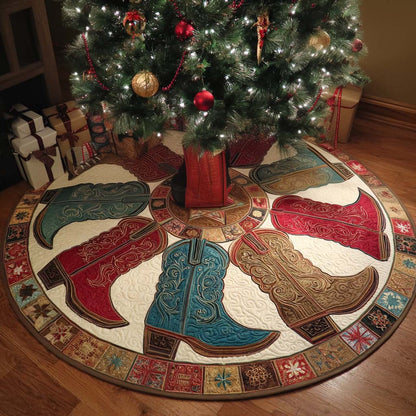Open Range Christmas Quilted Tree Skirt NCU0NT11211