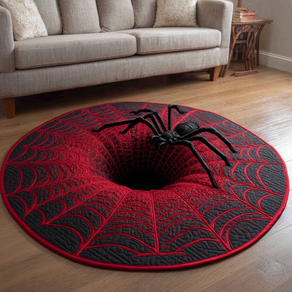 Optical Spider Quilted Round Mat NCU0HH592